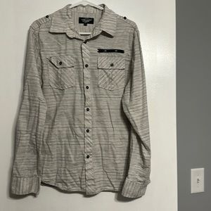 Long sleeve gray collared shirt